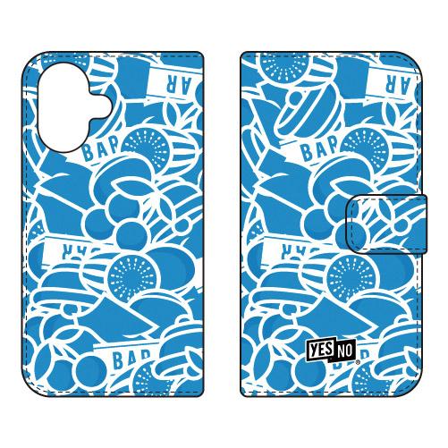 手帳型スマホケース スロット ブルー (受注生産)  YESNO iPhone 17