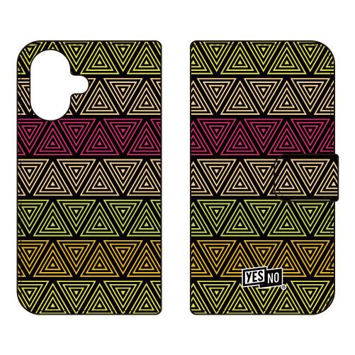 手帳型スマホケース トライアングル イエロー (受注生産)  YESNO iPhone 17