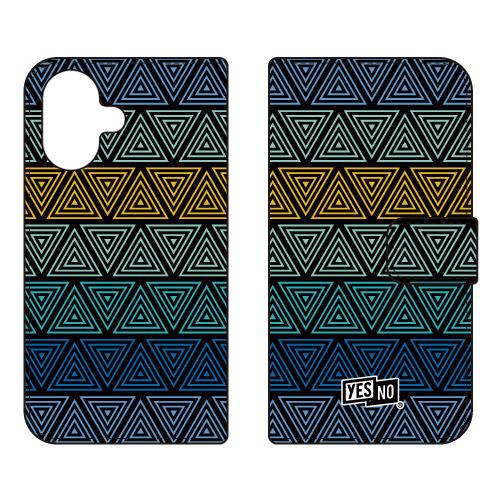 手帳型スマホケース トライアングル ブルー (受注生産)  YESNO iPhone 17