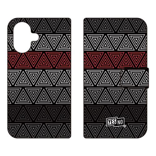 手帳型スマホケース トライアングル ブラック (受注生産)  YESNO iPhone 17