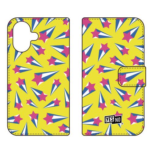 手帳型スマホケース シューティングスター イエロー (受注生産)  YESNO iPhone 17