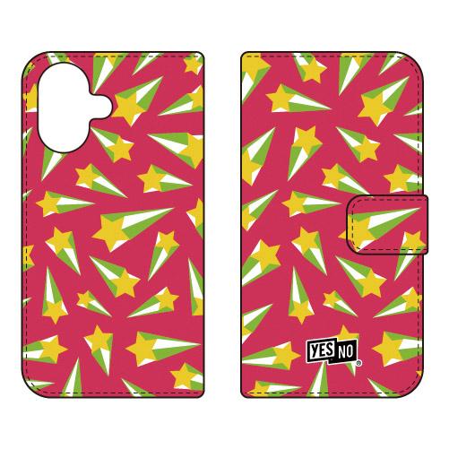 手帳型スマホケース シューティングスター ピンク (受注生産)  YESNO iPhone 17