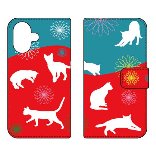 手帳型スマホケース ねこ (受注生産)  Cf LTD iPhone 17