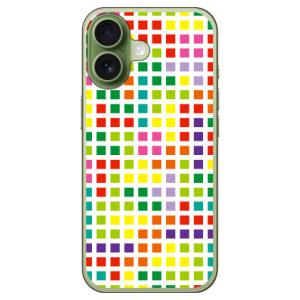 ブロック ホワイトマルチ (ハード ケース カバー) YESNO iPhone 17