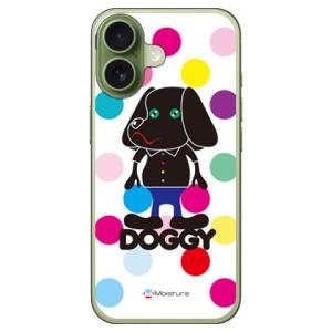 Doggy マルチカラードット (ハード ケース カバー) SECOND SKIN iPhone 1...