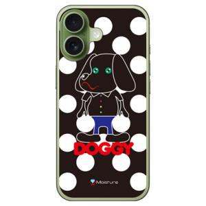 Doggy ホワイトドット (ハード ケース カバー) SECOND SKIN iPhone 17