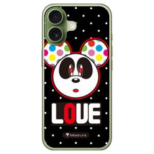 Love Panda ホワイトドット (ハード ケース カバー) SECOND SKIN iPhon...