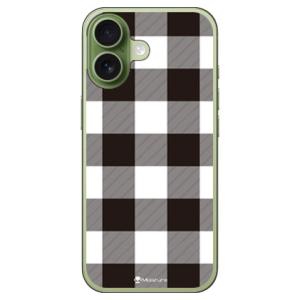 Buffalo check ホワイト (ハード ケース カバー) SECOND SKIN iPhon...