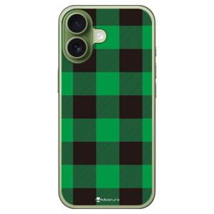 Buffalo check グリーン (ハード ケース カバー) SECOND SKIN iPhon...