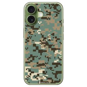 DIGITAL camouflage グリーン (ハード ケース カバー) SECOND SKIN ...