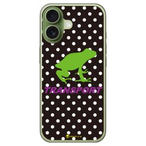 TRANSPORT FROG ブラック×パープル (ハード ケース カバー) SECOND SKIN...