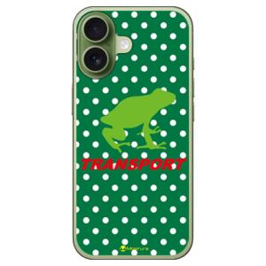 TRANSPORT FROG グリーン×ホワイト (ハード ケース カバー) SECOND SKIN...