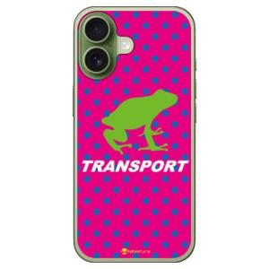 TRANSPORT FROG ピンク×ホワイト (ハード ケース カバー) SECOND SKIN ...