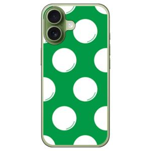 ドットフライ グリーン×ホワイト （ソフト ケース カバー） SECOND SKIN iPhone ...