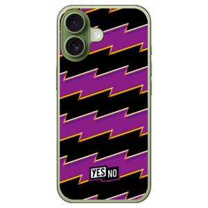 ライトニングボーダー パープル （ソフト ケース カバー） YESNO iPhone 17