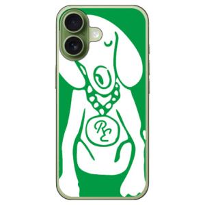 Dog グリーン×ホワイト （ソフト ケース カバー） SECOND SKIN iPhone 17