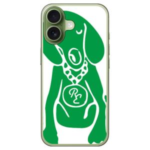 Dog ホワイト×グリーン （ソフト ケース カバー） SECOND SKIN iPhone 17