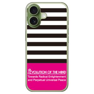 Panel border ブラック×ピンク （ソフト ケース カバー） SECOND SKIN iP...