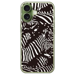 Zebra camo ブラック （ソフト ケース カバー） SECOND SKIN iPhone 1...
