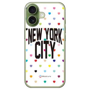 NYC マルチハートドットホワイト （ソフト ケース カバー） SECOND SKIN iPhone...