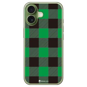 Buffalo check グリーン （ソフト ケース カバー） SECOND SKIN iPhon...