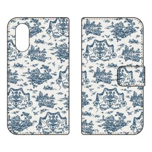 手帳型スマホケース SINDEE Toile De Jouy (受注生産) SECOND SKIN arrows We3 FCG04 F-52G M09 アロウズ We3
