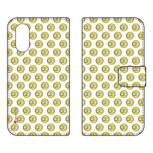 手帳型スマホケース Moisture SMILE DOT 1 (受注生産) SECOND SKIN arrows We3 FCG04 F-52G M09 アロウズ We3