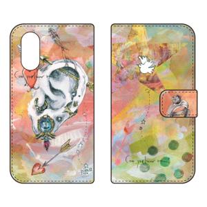 手帳型スマホケース MIKATAMO I can hear you.2 (受注生産) SECOND SKIN arrows We3 FCG04 F-52G M09 アロウズ We3