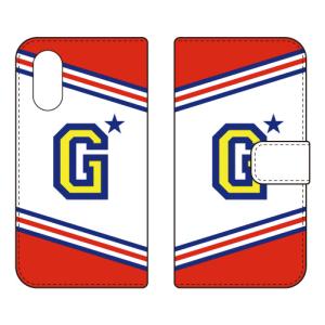 手帳型スマホケース チア G （レッド） (受注生産) Cf LTD arrows We3 FCG04 F-52G M09 アロウズ We3