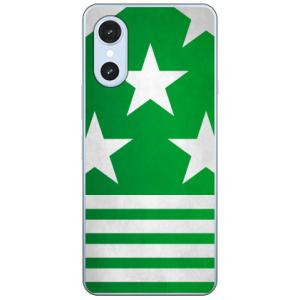 Cf LTD 勝負服 【8】 緑・白星散・袖白縦縞 スマホケース (ハード ケース カバー) arrows We3 FCG04 F-52G M09 アロウズ We3