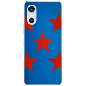 Cf LTD 勝負服 【52】 胴青・胴赤星散らし スマホケース (ハード ケース カバー) arrows We3 FCG04 F-52G M09 アロウズ We3