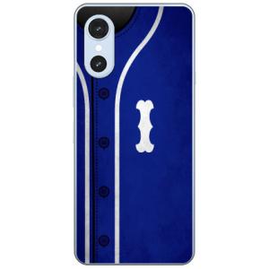 Cf LTD ベースボール ブルー I スマホケース (ハード ケース カバー) arrows We3 FCG04 F-52G M09 アロウズ We3