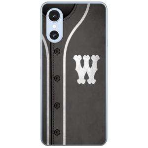 Cf LTD ベースボール グレー W スマホケース (ハード ケース カバー) arrows We3 FCG04 F-52G M09 アロウズ We3