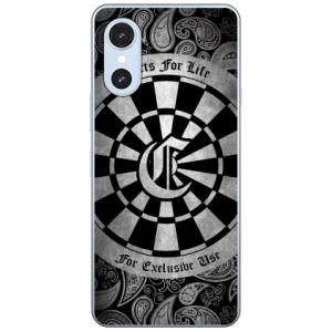 Cf LTD ダーツ グレー C スマホケース (ハード ケース カバー) arrows We3 FCG04 F-52G M09 アロウズ We3