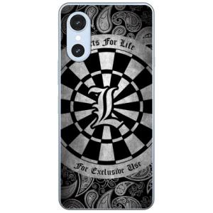 Cf LTD ダーツ グレー L スマホケース (ハード ケース カバー) arrows We3 FCG04 F-52G M09 アロウズ We3