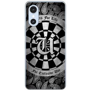 Cf LTD ダーツ グレー U スマホケース (ハード ケース カバー) arrows We3 FCG04 F-52G M09 アロウズ We3