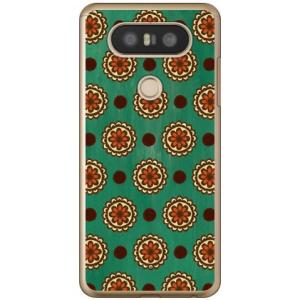 isai Beat LGV34 / V20 PRO L-01J フラワースポット グリーン スマホケ...