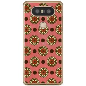 isai Beat LGV34 / V20 PRO L-01J フラワースポット ピンク スマホケー...