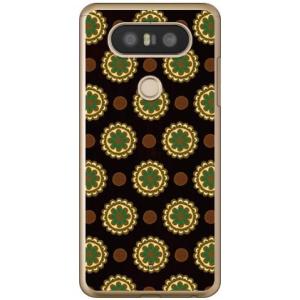 isai Beat LGV34 / V20 PRO L-01J フラワースポット チョコレートグリー...