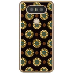 isai Beat LGV34 / V20 PRO L-01J フラワースポット チョコレートブルー...