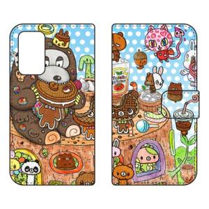 （手帳型ケース カバー） 分け合えば増える design by 326 Galaxy A53 5G SCG15 SC-53C