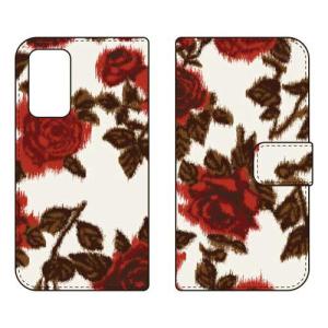 （手帳型ケース カバー） SINDEE 「Splashed Rose （ベージュ）」 Galaxy A53 5G SCG15 SC-53C