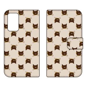 （手帳型ケース カバー） SINDEE 「Cat-World （ベージュ）」 Galaxy A53 5G SCG15 SC-53C