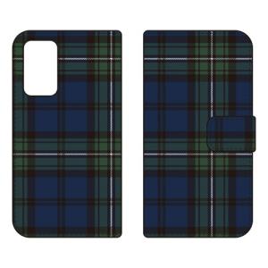 （手帳型ケース カバー） 「トラッドチェック ブラックウォッチ」 Galaxy A53 5G SCG15 SC-53C