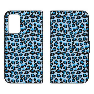 （手帳型ケース カバー） 「レオパード ブルー」 Galaxy A53 5G SCG15 SC-53C