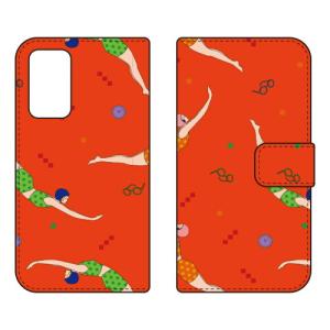 （手帳型ケース カバー） YOKEY 「Swimming Girls」 Galaxy A53 5G SCG15 SC-53C