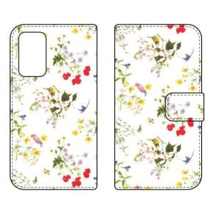 （手帳型ケース カバー） SINDEE 「Natural Flower （ホワイト）」 Galaxy A53 5G SCG15 SC-53C
