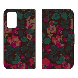 （手帳型ケース カバー） SINDEE 「Bulluna Flower （ブラウン）」 Galaxy A53 5G SCG15 SC-53C