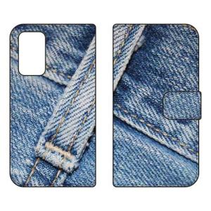 （手帳型ケース カバー） Cf LTD デニム柄01 Galaxy A53 5G SCG15 SC-53C