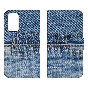 （手帳型ケース カバー） Cf LTD デニム柄02 Galaxy A53 5G SCG15 SC-53C